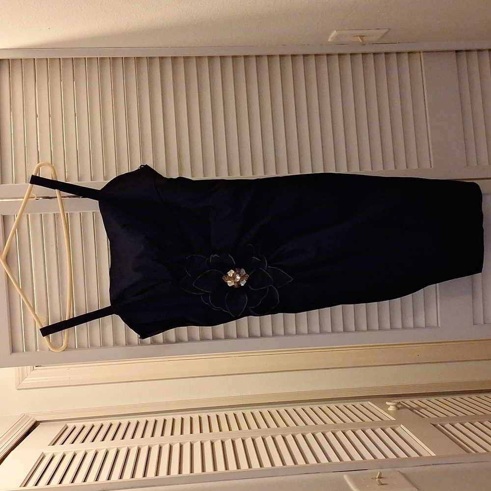 2 piece dress dark blue